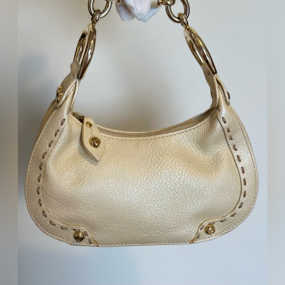 Francesco Biasia Half Moon Mini Bag in Gold horsebit
